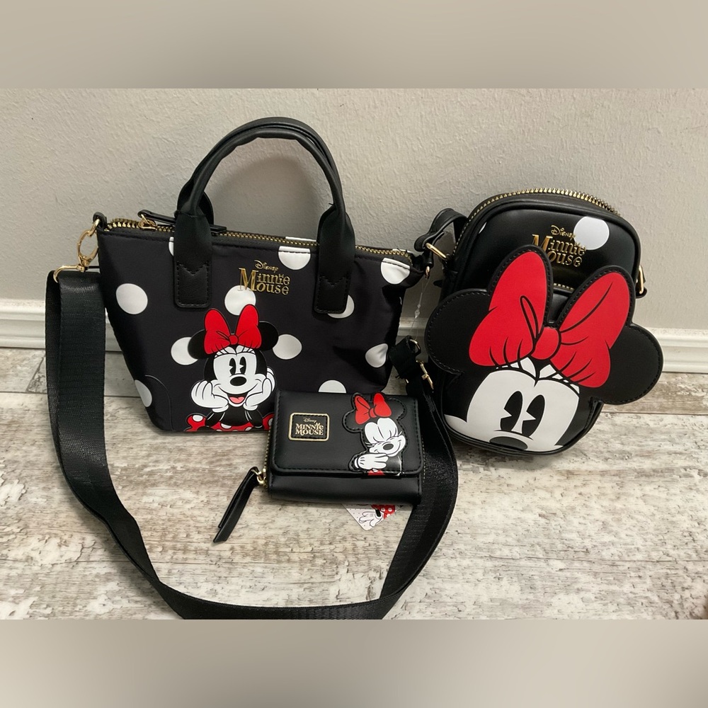 NWT Minnie mini purse, phone crossbody bag and wallet